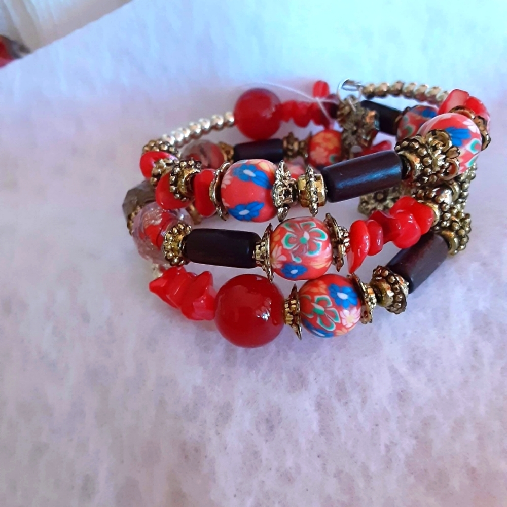 Bohemian wrap bracelet.